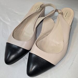 Leather Slingback Heels